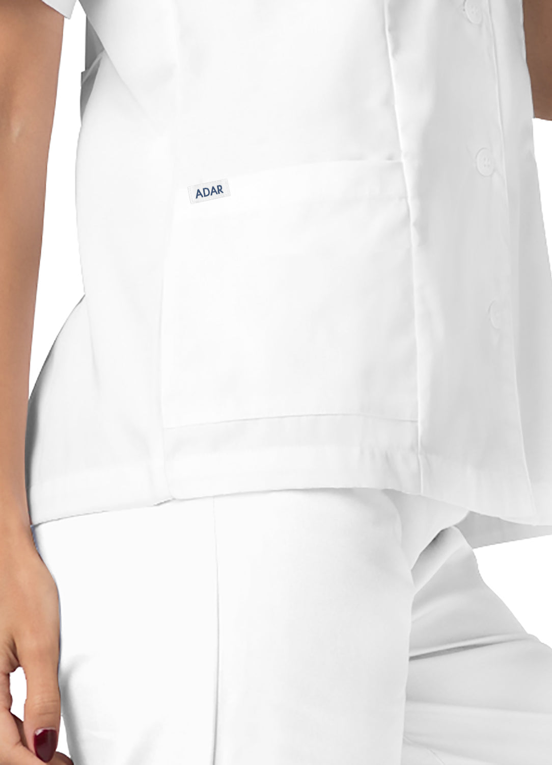 ADAR Universal Lapel Collar Buttoned Top