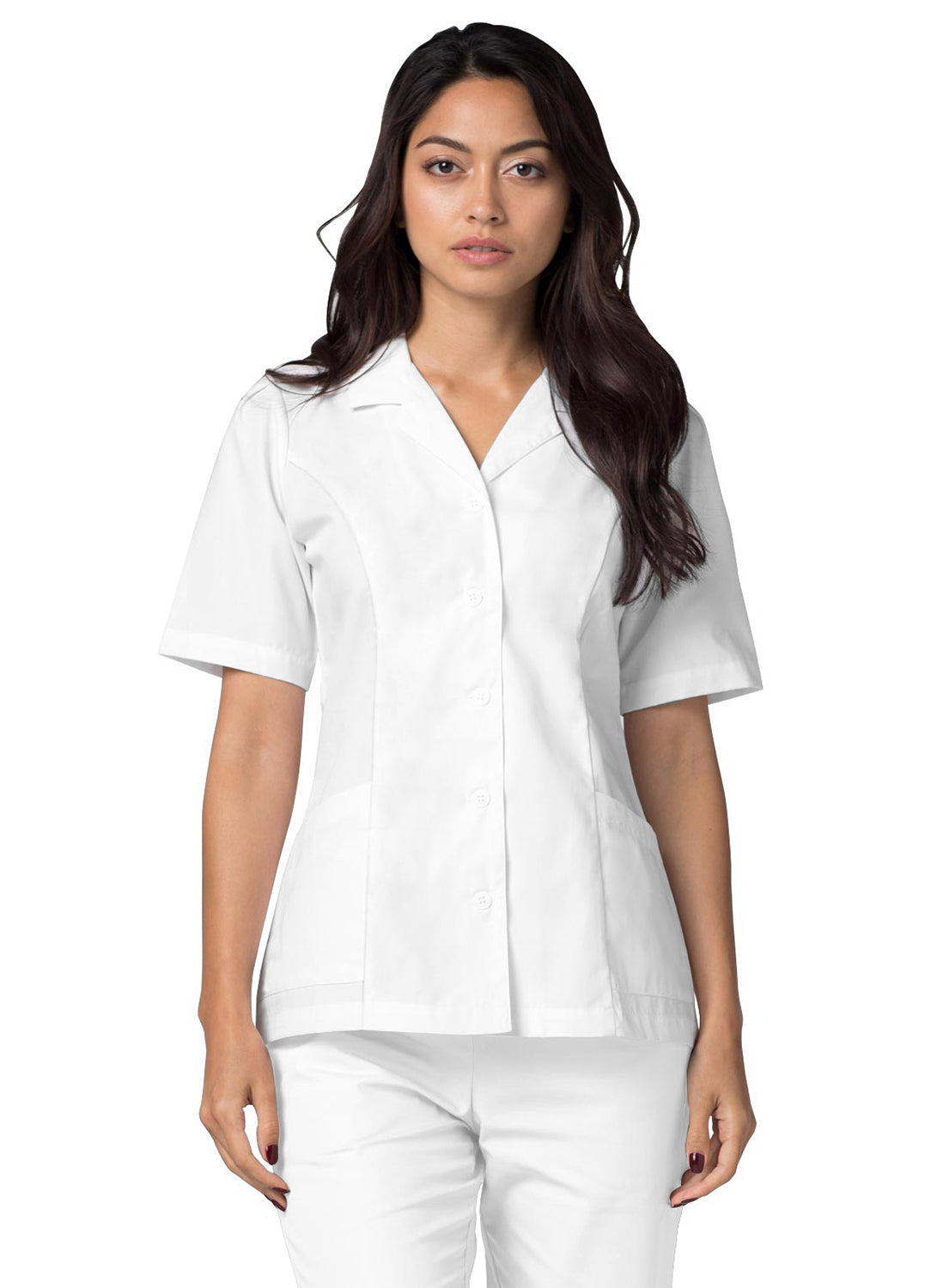 ADAR Universal Lapel Collar Buttoned Top