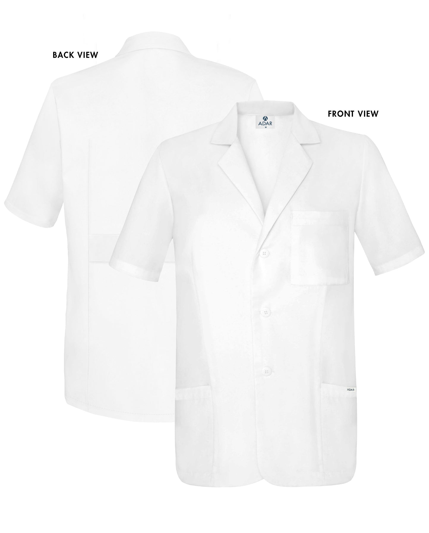 Adar Universal Unisex 31" Short Sleeve Consultation Coat