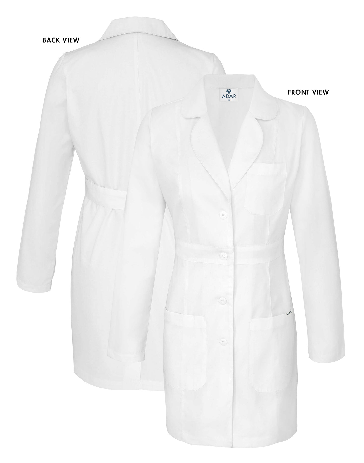 Adar Universal Women's 33" Adjustable Belt Lab Coat
