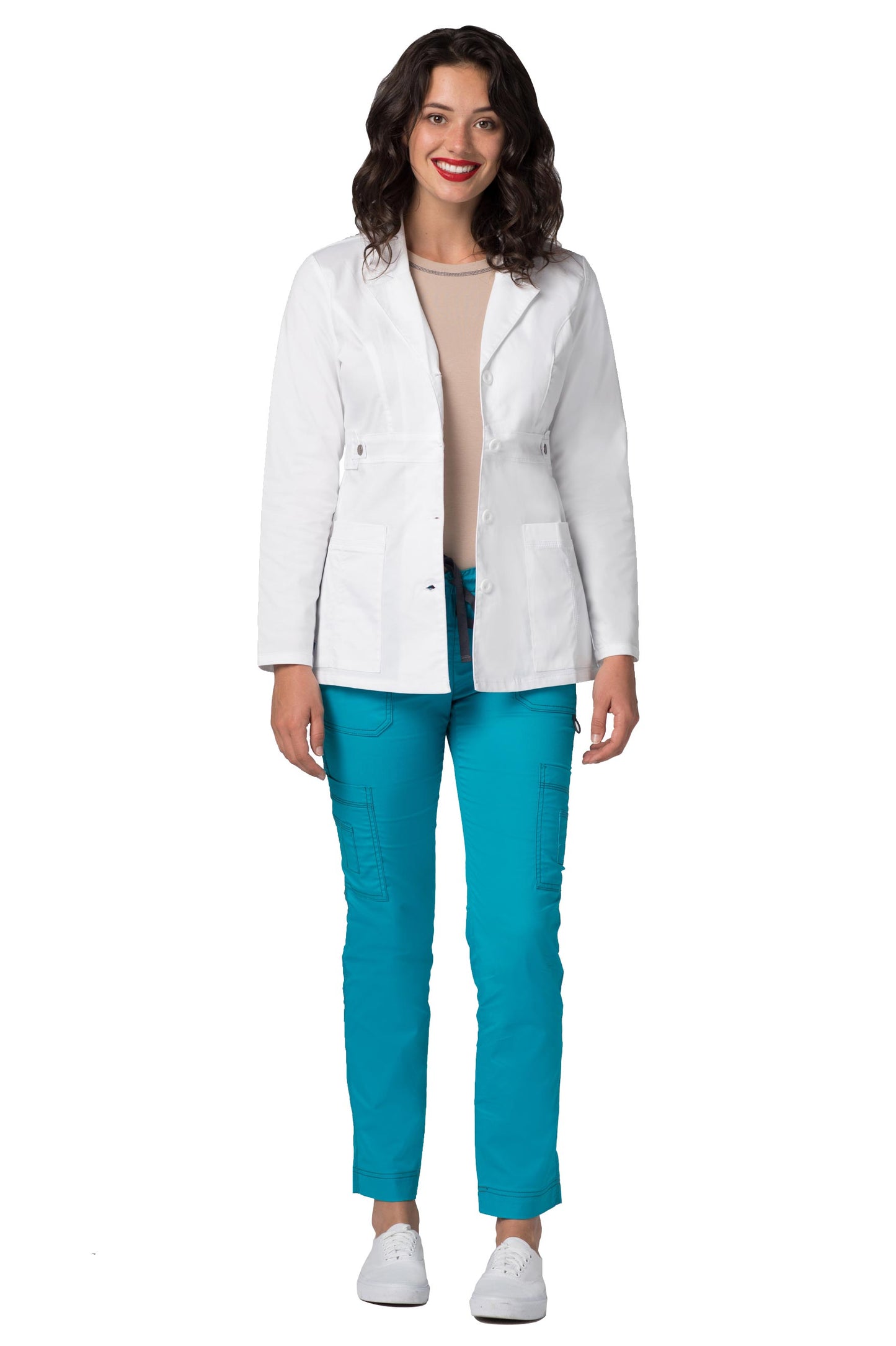 Adar Universal STRETCH Women's 28" Tab-Waist Lab Coat