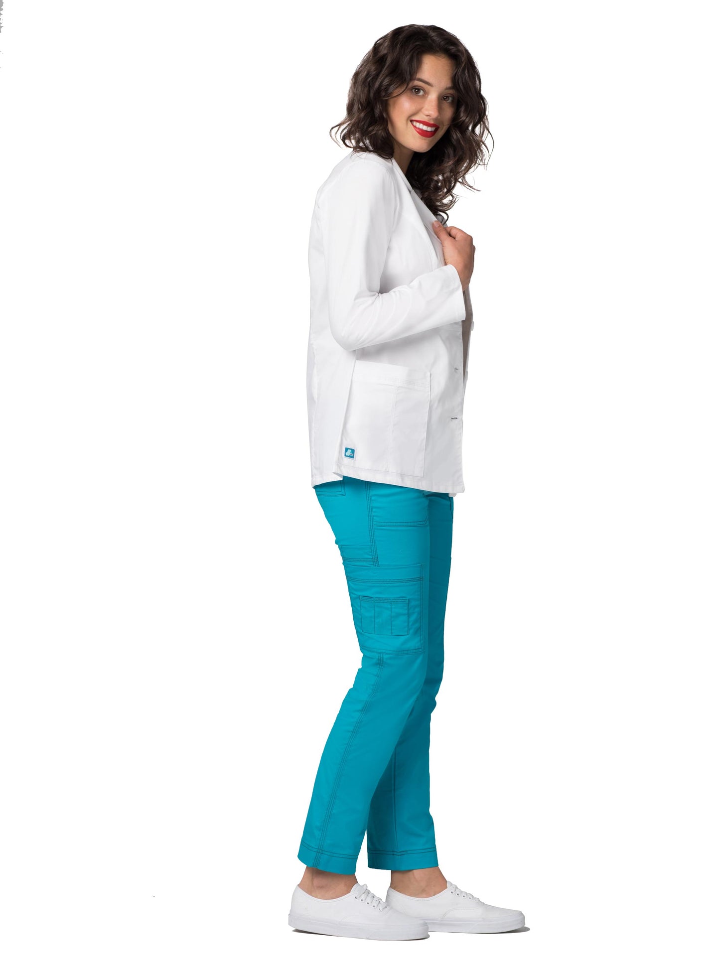 Adar Universal STRETCH Women's 28" Tab-Waist Lab Coat