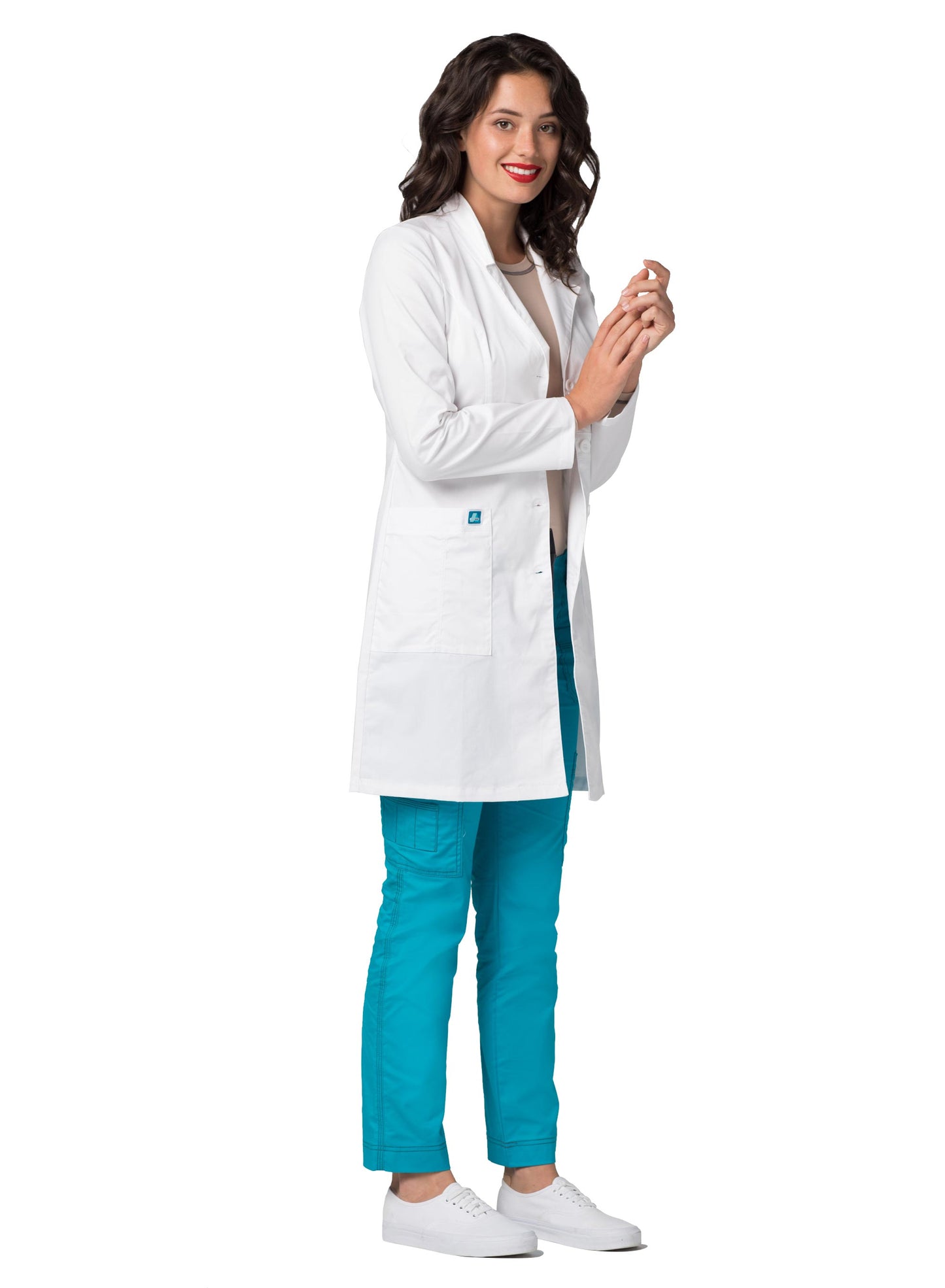 Adar Universal STRETCH Women's 36" Tab-Waist Lab Coat