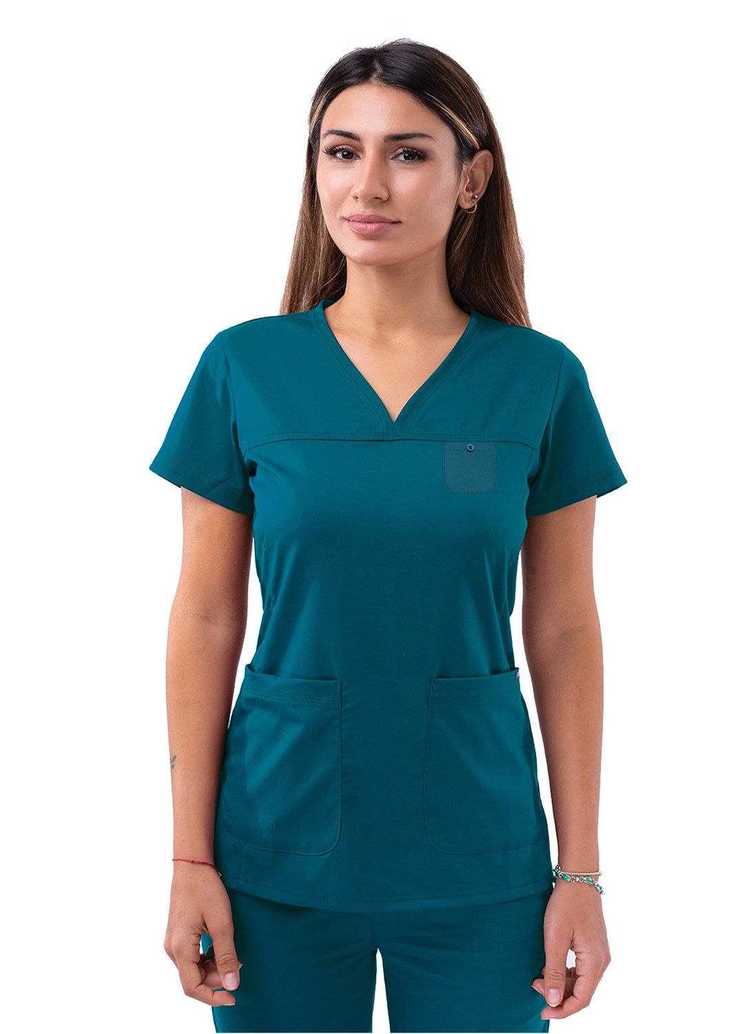 ADAR Pro Women’s Sweetheart V-neck Scrub Top