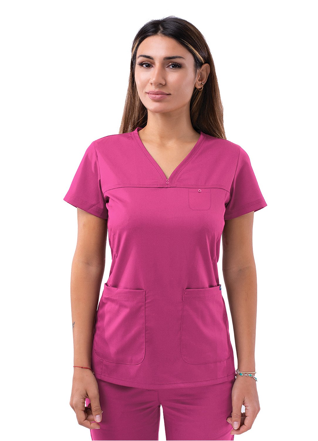 ADAR Pro Women’s Sweetheart V-neck Scrub Top
