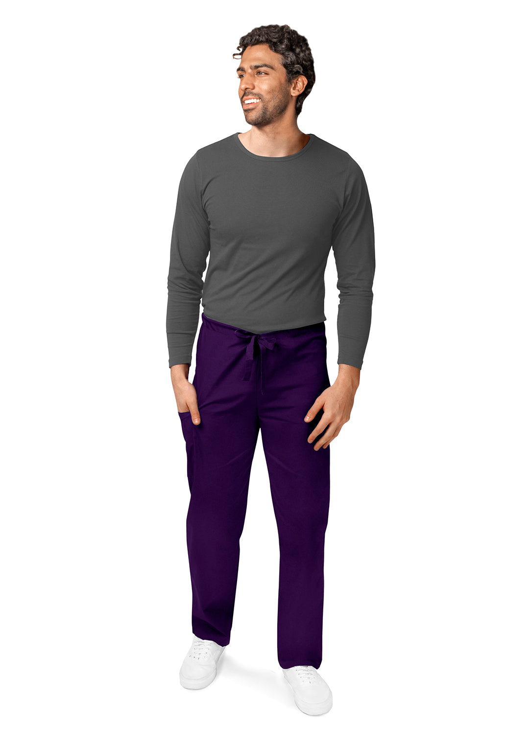 Adar Universal Unisex Natural-Rise Drawstring Tapered Leg Pants (More Color)