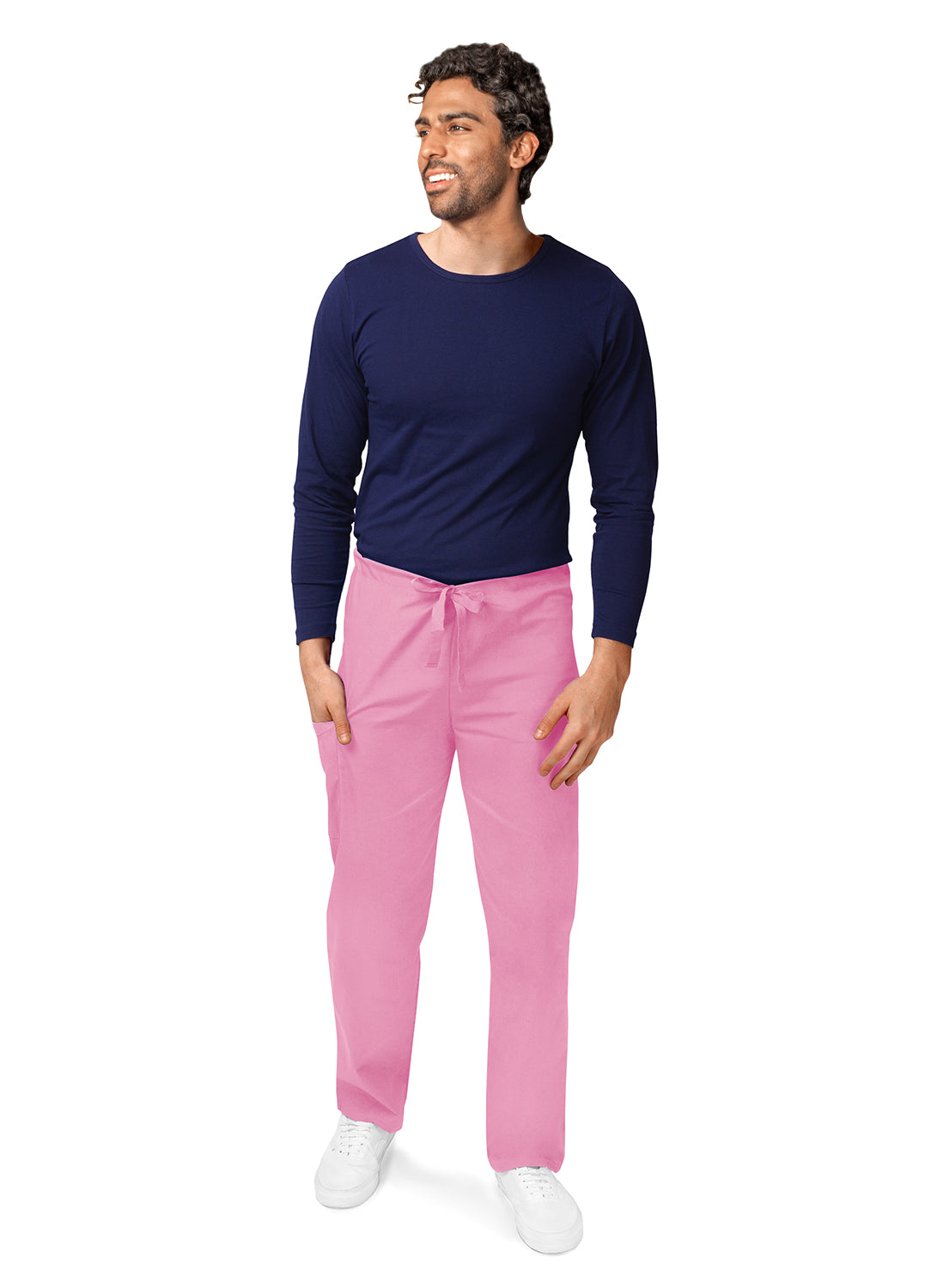 Adar Universal Unisex Natural-Rise Drawstring Tapered Leg Pants (More Color)