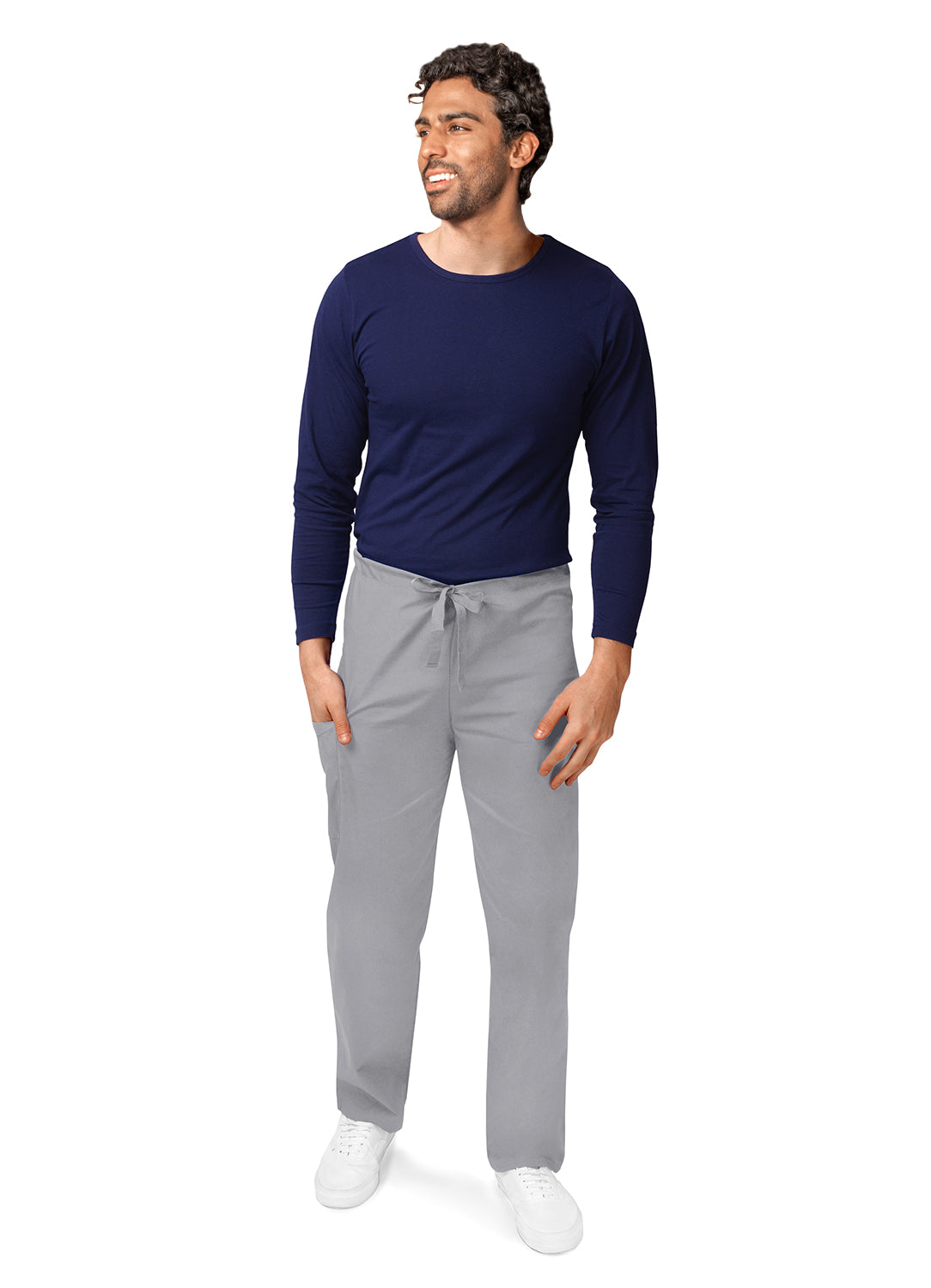Adar Universal Unisex Natural-Rise Drawstring Tapered Leg Pants (More Color)