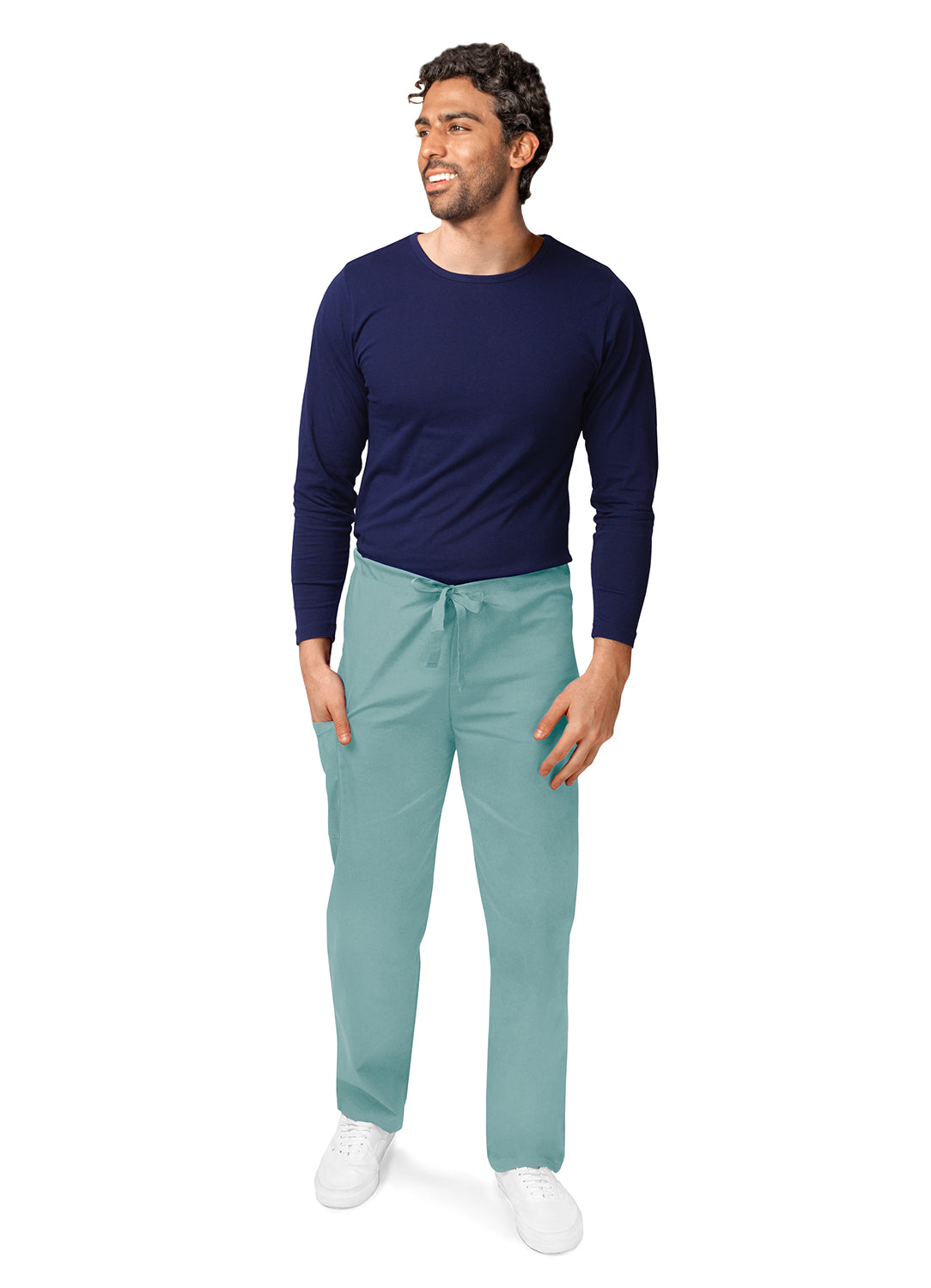 Adar Universal Unisex Natural-Rise Drawstring Tapered Leg Pants (More Color)