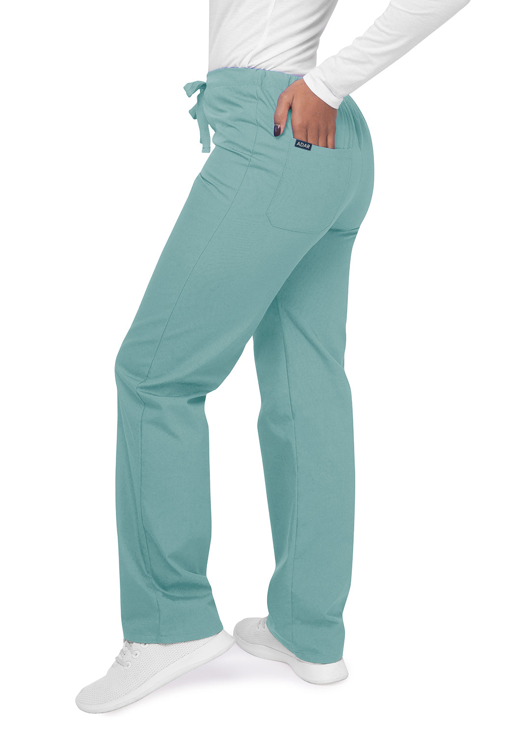 Adar Universal Unisex Natural-Rise Drawstring Tapered Leg Pants (More Color)