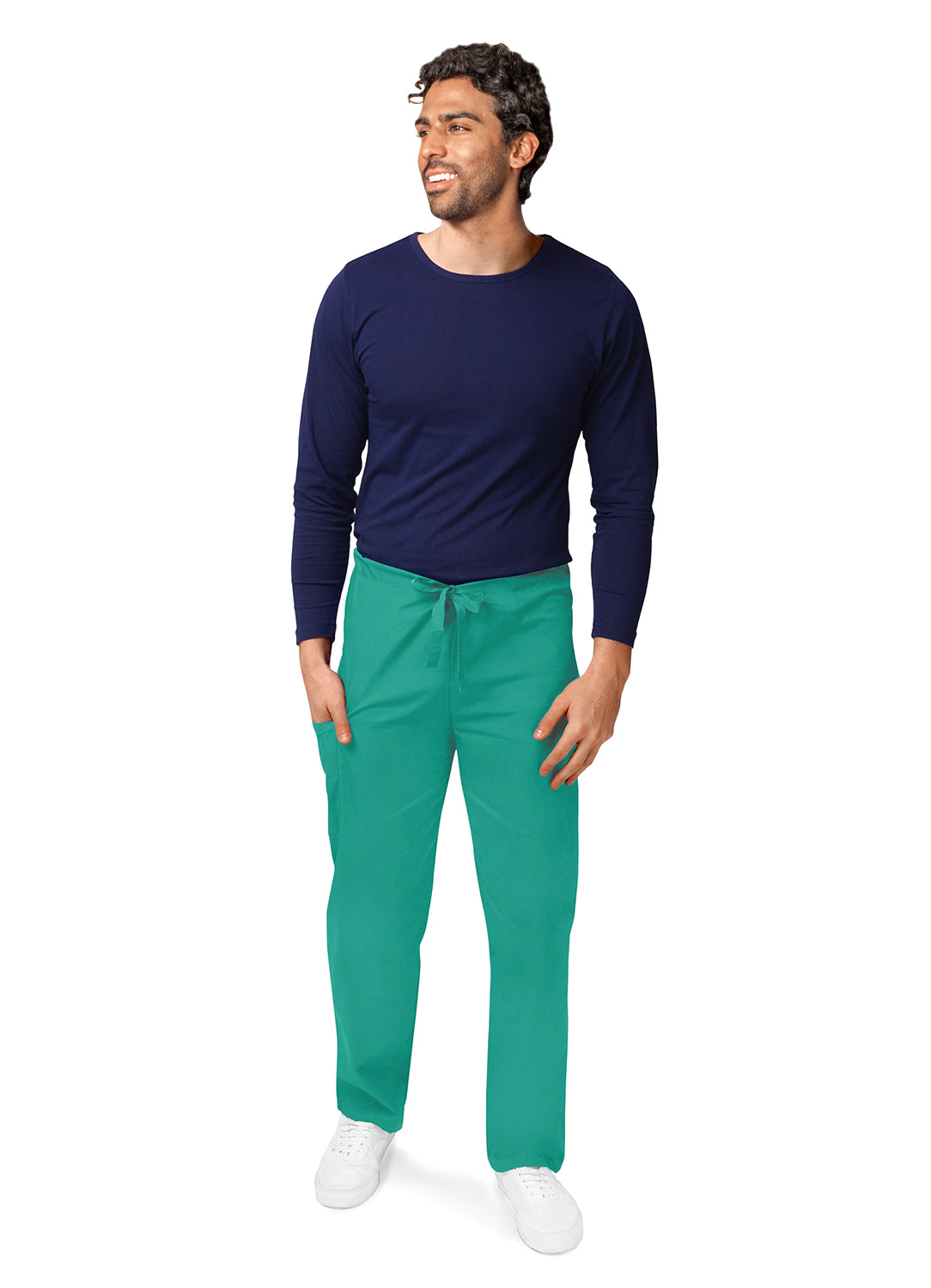 Adar Universal Unisex Natural-Rise Drawstring Tapered Leg Pants (More Color)