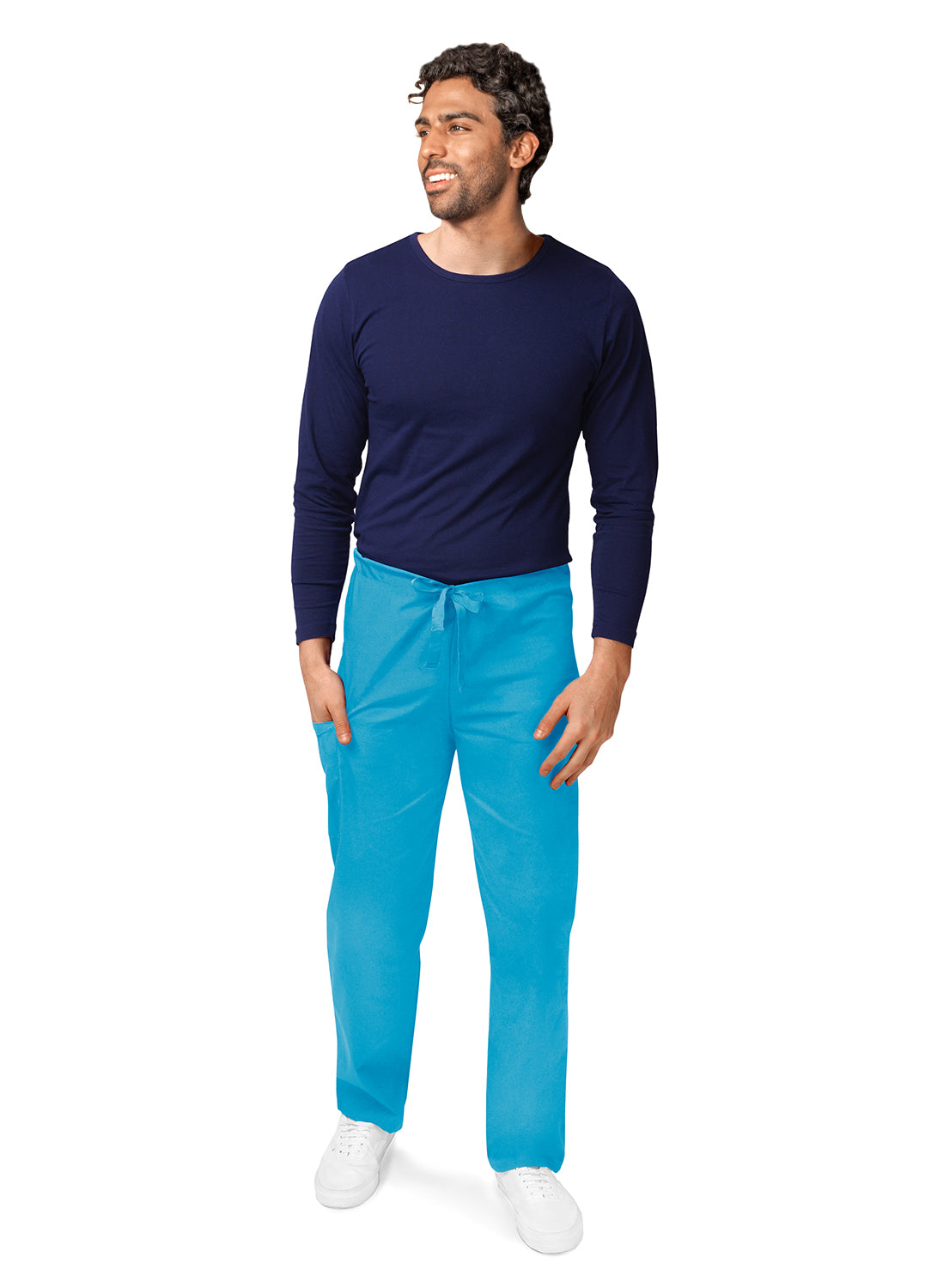 Adar Universal Unisex Natural-Rise Drawstring Tapered Leg Pants (More Color)