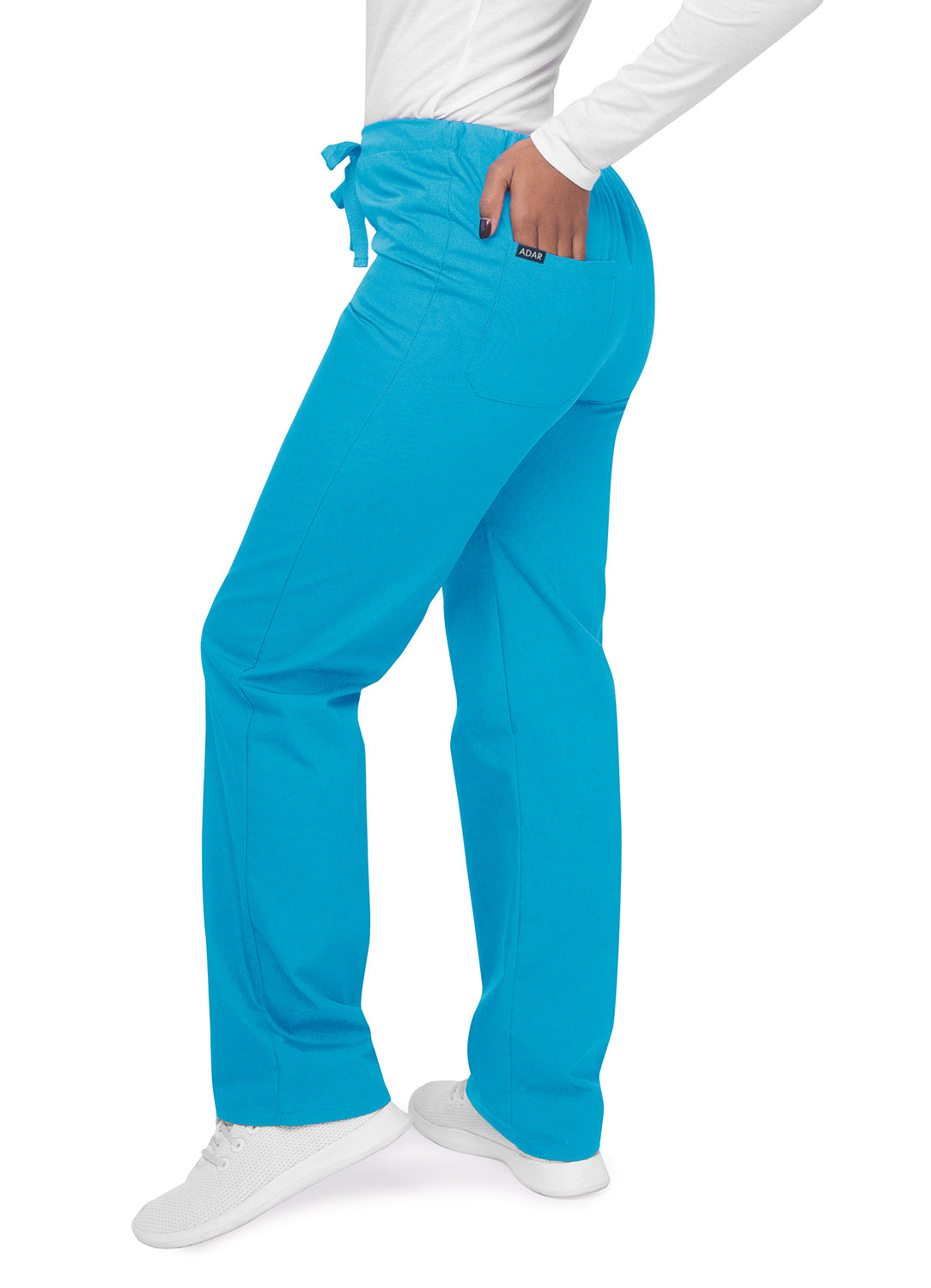 Adar Universal Unisex Natural-Rise Drawstring Tapered Leg Pants (More Color)