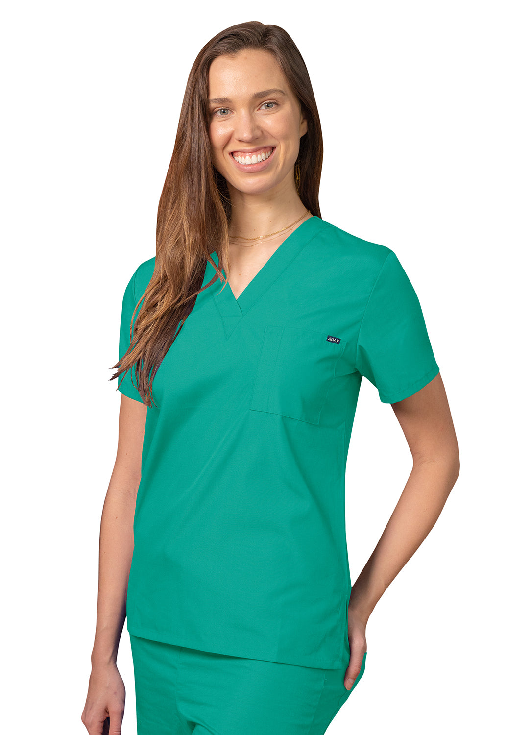 Adar Universal Unisex V Neck Tunic 1 Pocket (More Color)
