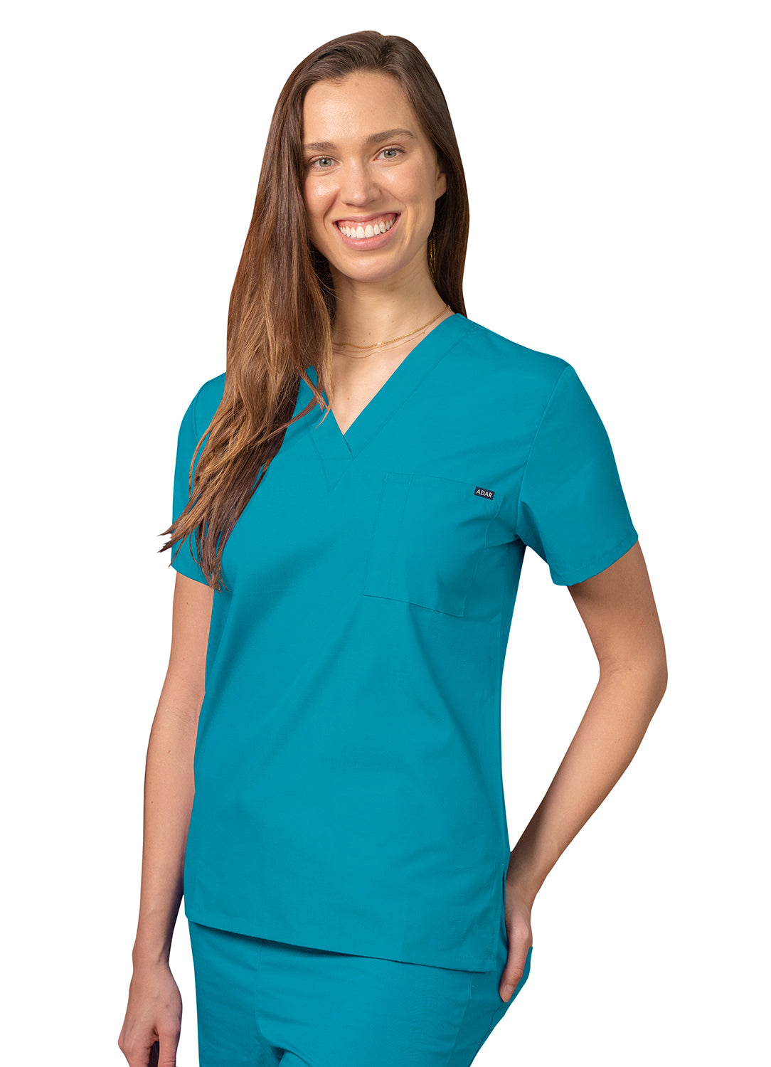 Adar Universal Unisex V Neck Tunic 1 Pocket (More Color)