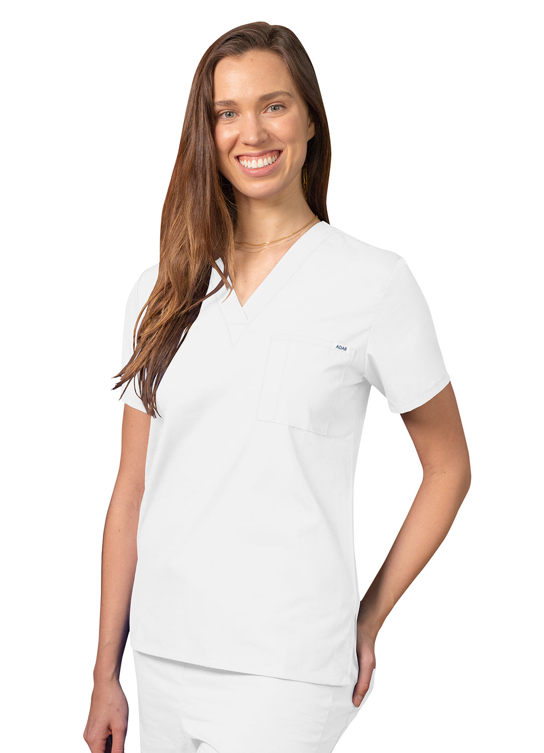 Adar Universal Unisex V Neck Tunic 1 Pocket (More Color)