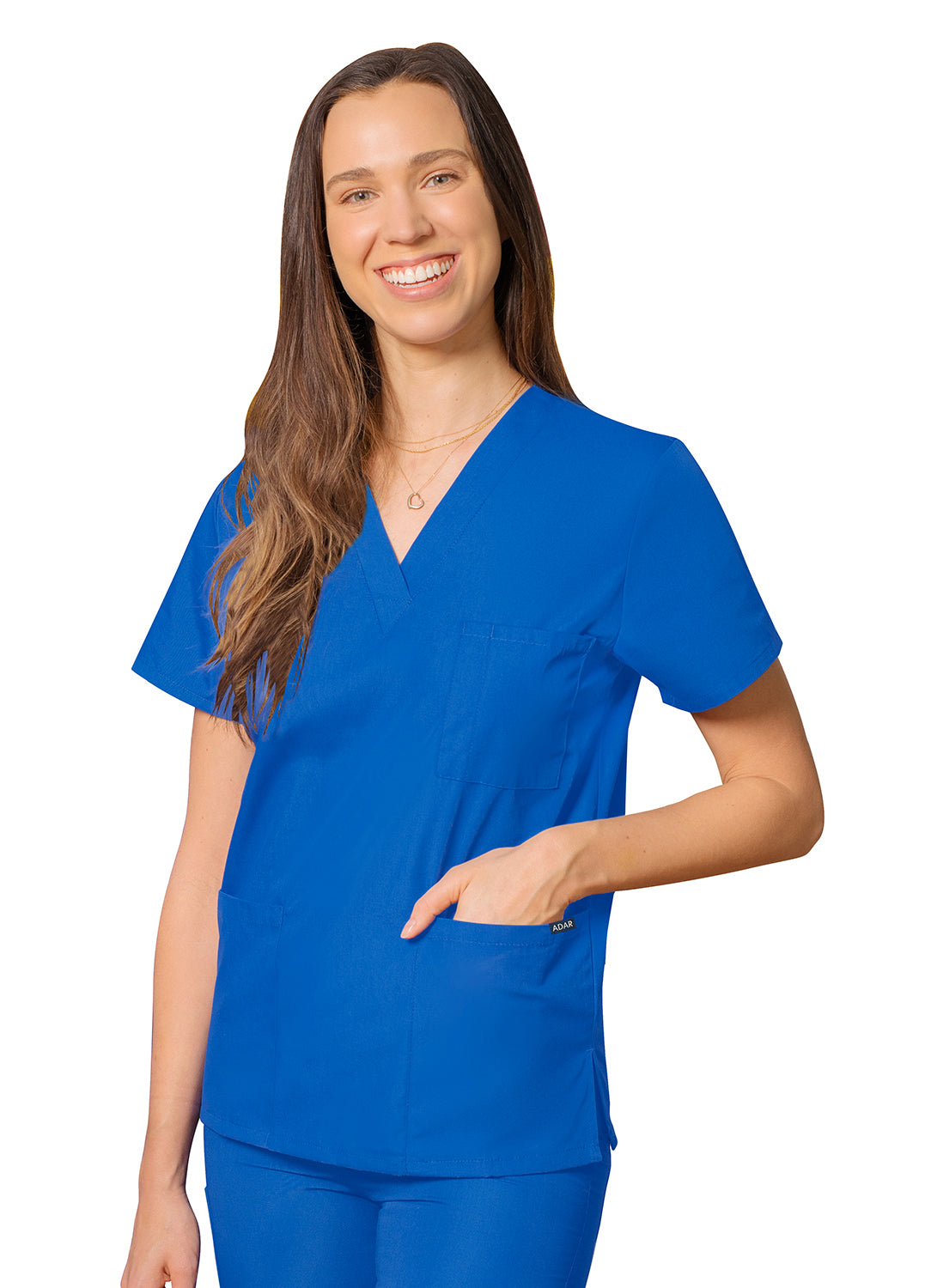 Adar Universal Unisex V-Neck Tunic 3 Pocket (More Color)