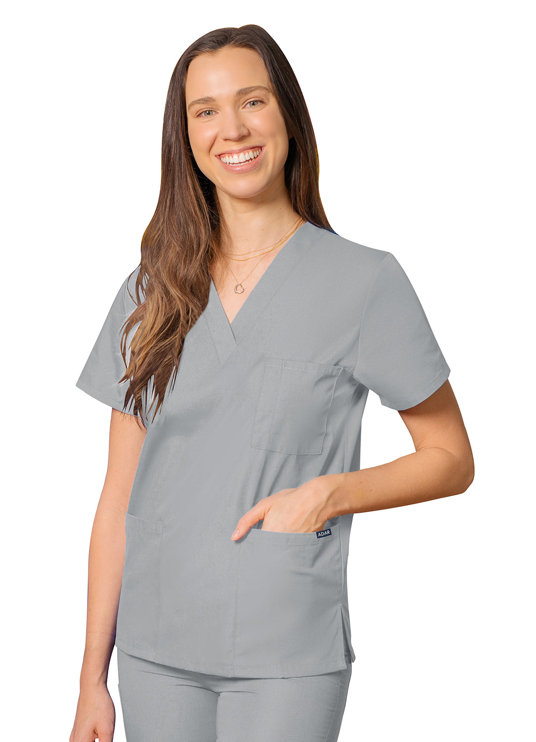 Adar Universal Unisex V-Neck Tunic 3 Pocket (More Color)