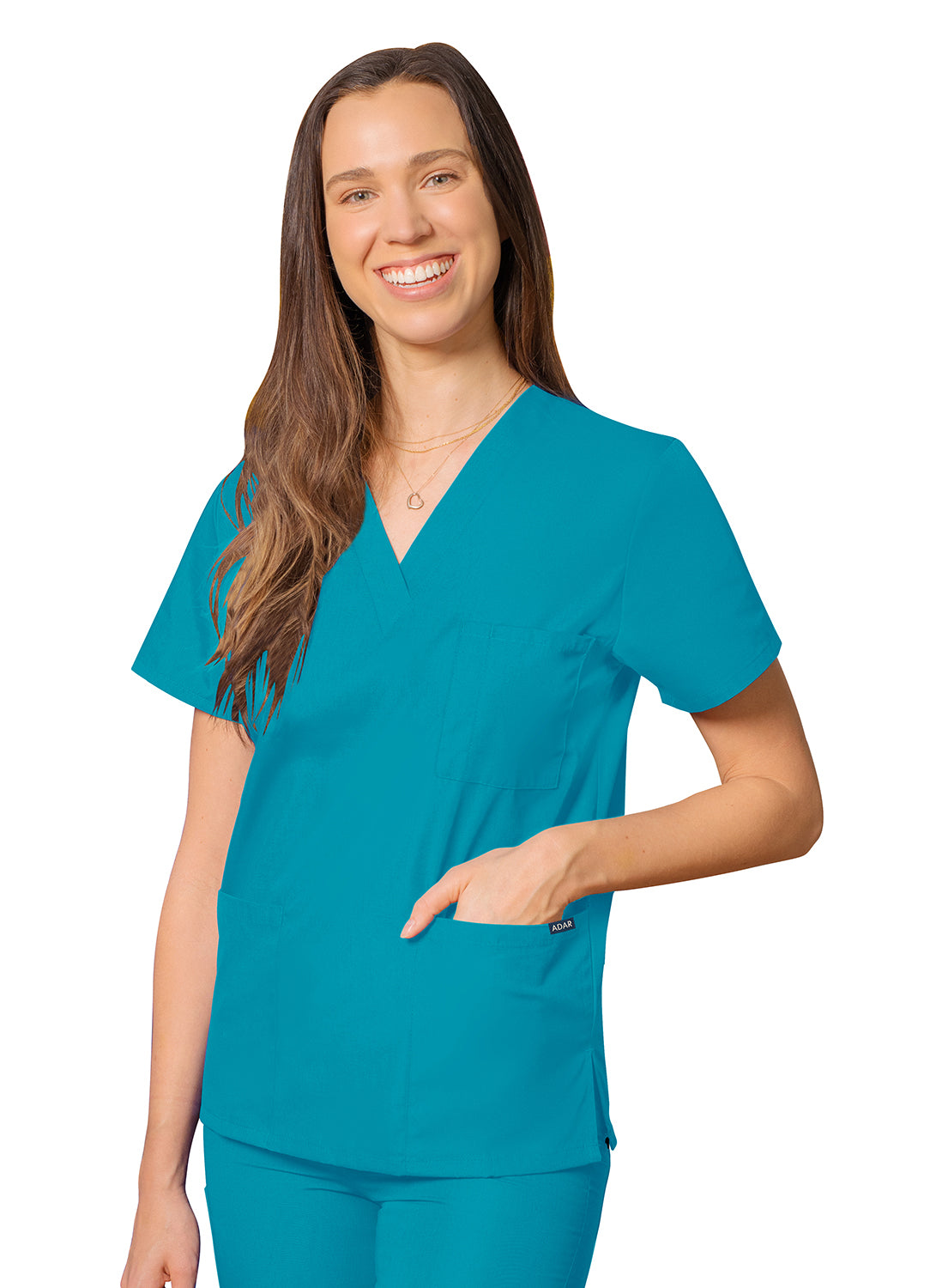 Adar Universal Unisex V-Neck Tunic 3 Pocket (More Color)