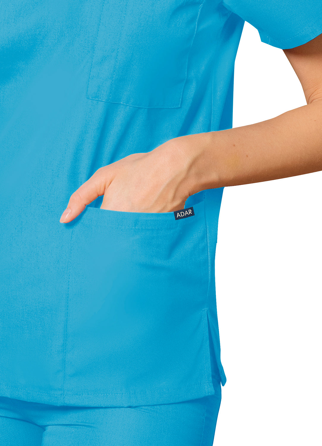 Adar Universal Unisex V-Neck Tunic 3 Pocket (More Color)