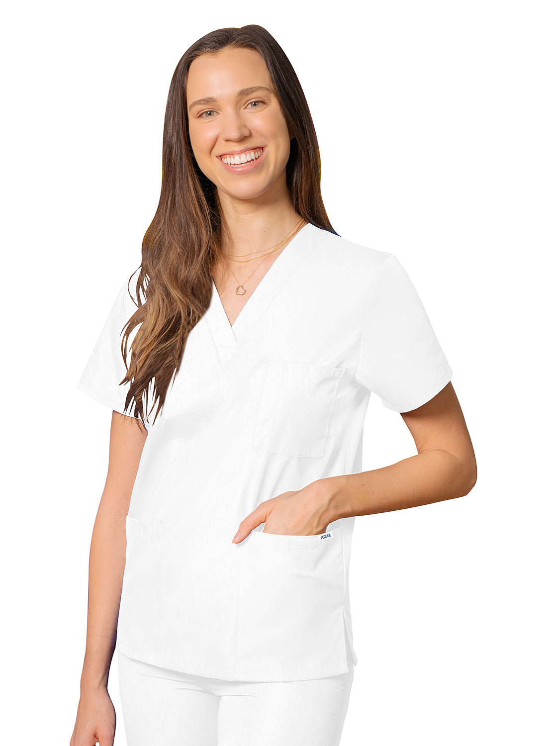 Adar Universal Unisex V-Neck Tunic 3 Pocket (More Color)