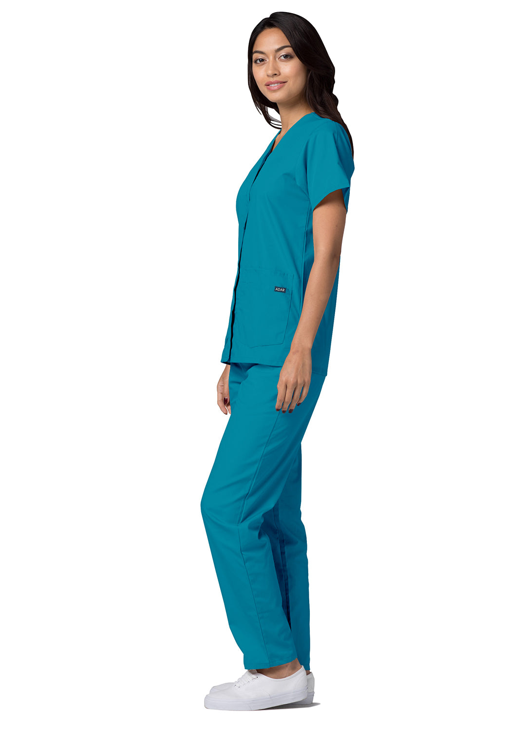 Adar Universal Double Pocket Snap Front Top (More Color)