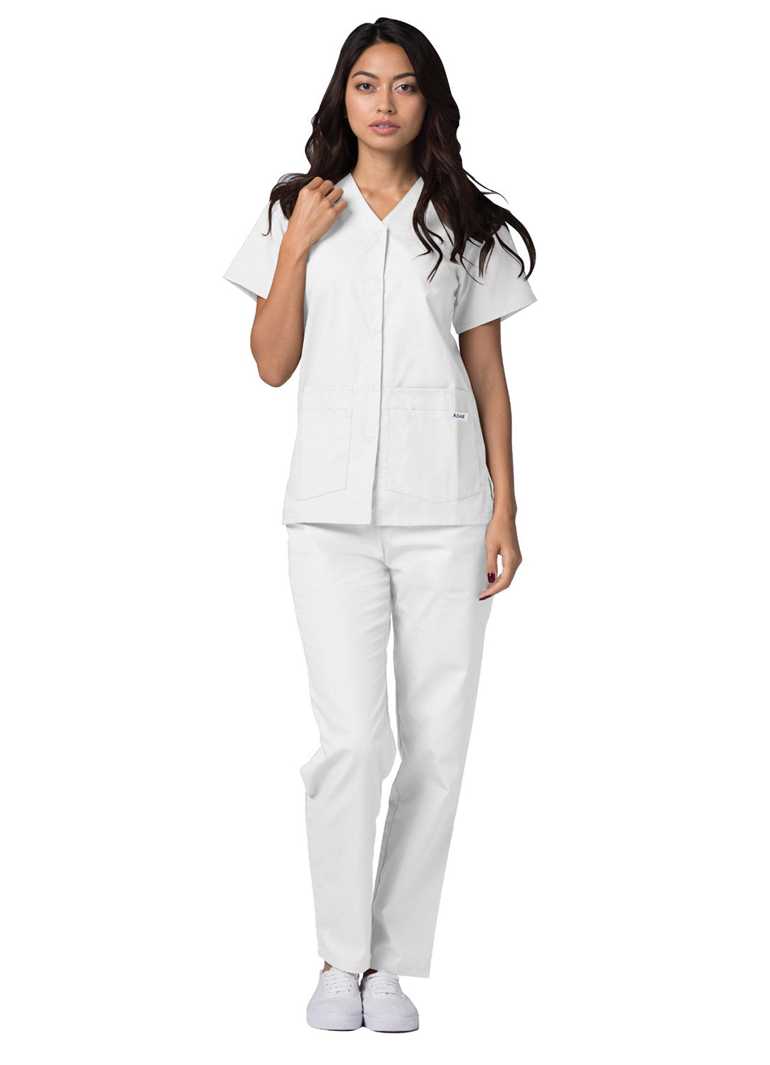 Adar Universal Double Pocket Snap Front Top (More Color)