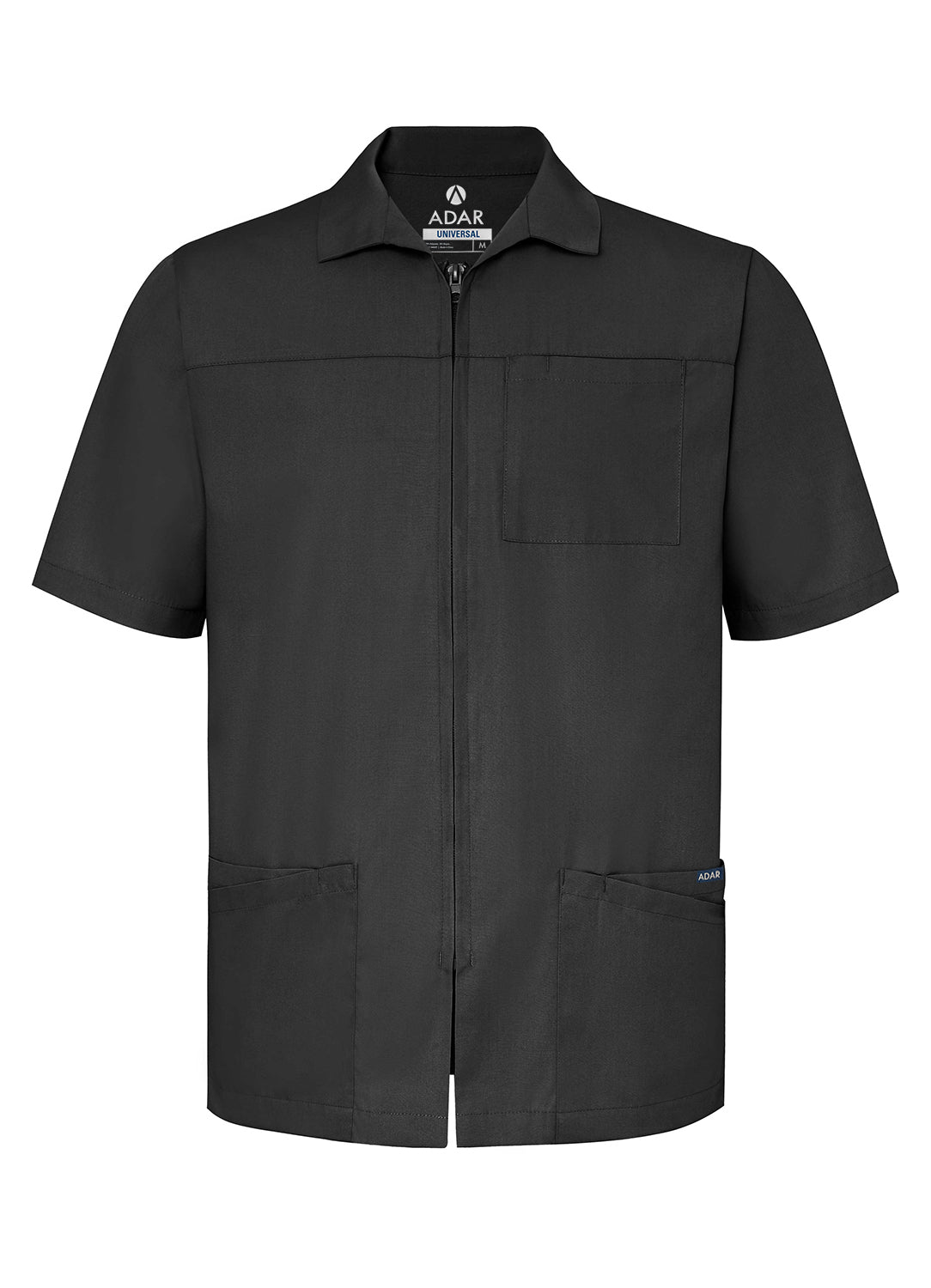Adar Universal Men's Zippered Short Sleeve Jacket