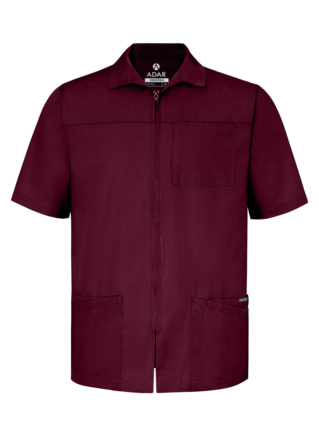 Adar Universal Men's Zippered Short Sleeve Jacket