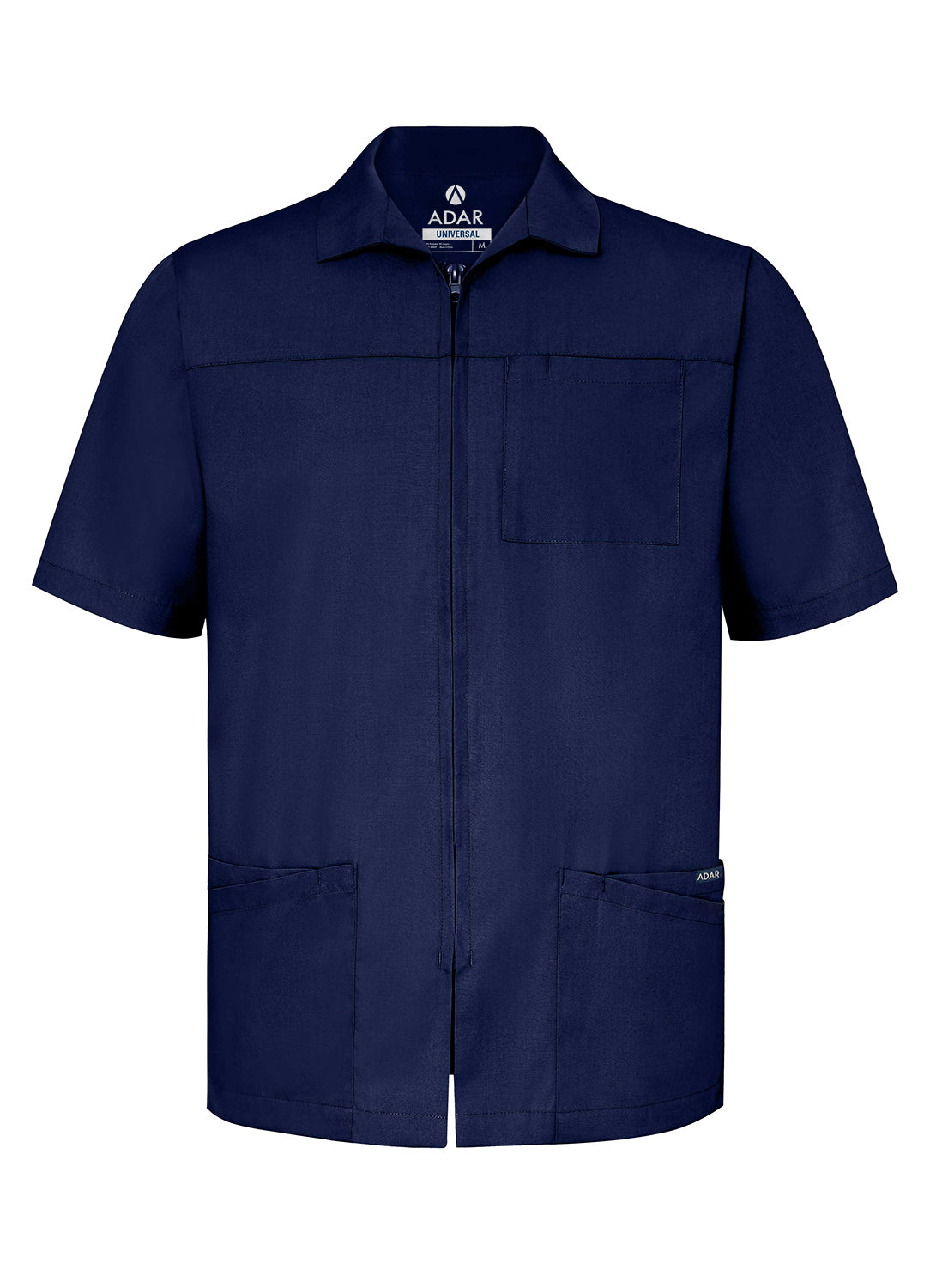 Adar Universal Men's Zippered Short Sleeve Jacket