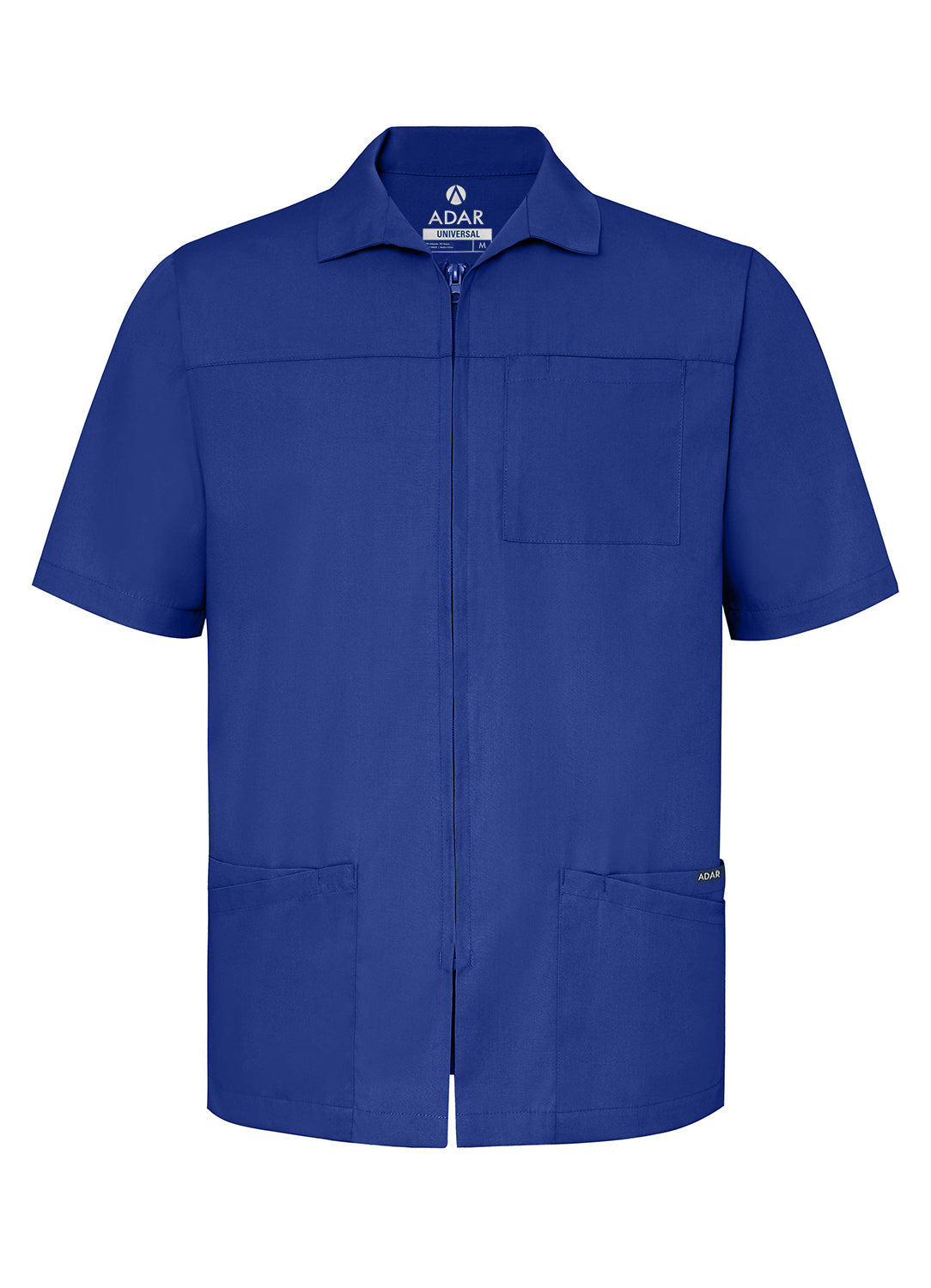 Adar Universal Men's Zippered Short Sleeve Jacket