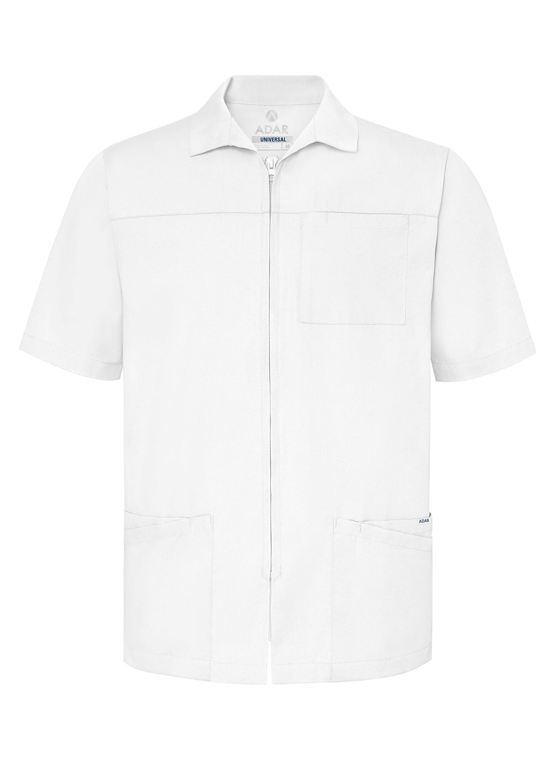 Adar Universal Men's Zippered Short Sleeve Jacket