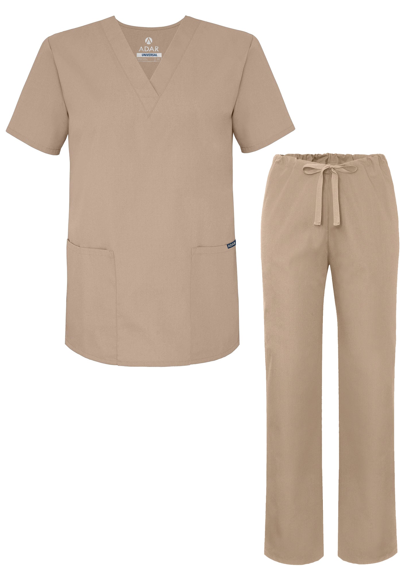 Adar Universal Unisex Drawstring Scrub Set