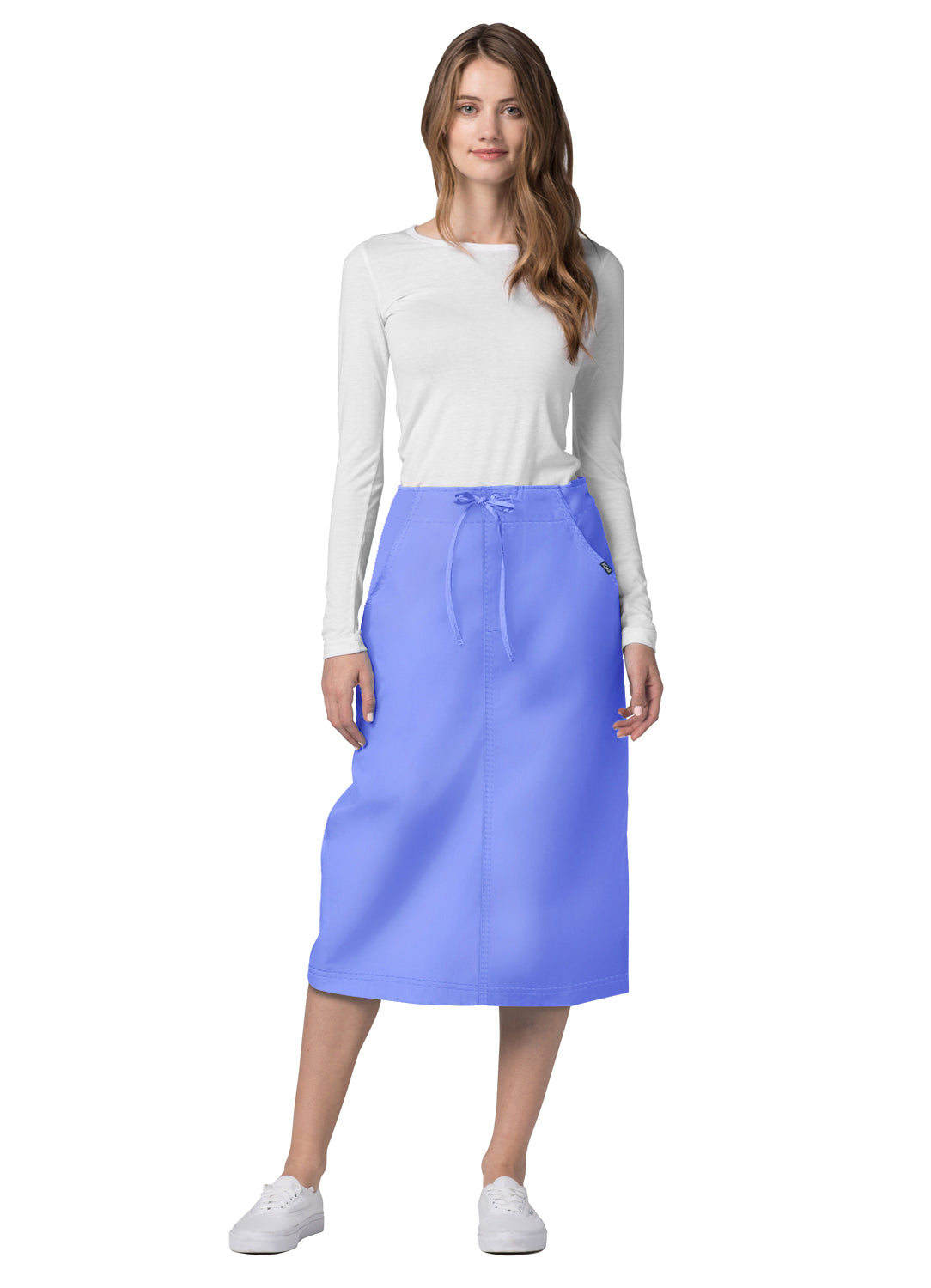 Adar Universal Mid-Calf Length Drawstring Skirt