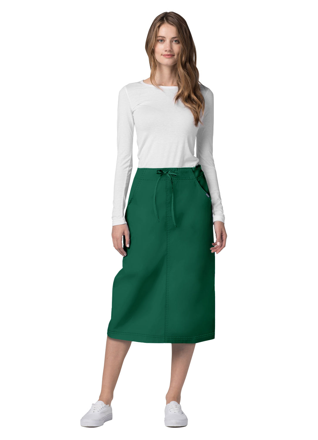Adar Universal Mid-Calf Length Drawstring Skirt