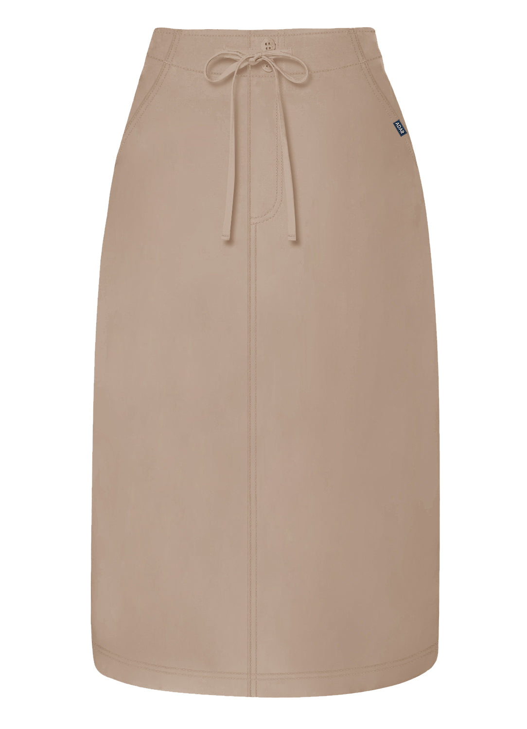 Adar Universal Mid-Calf Length Drawstring Skirt