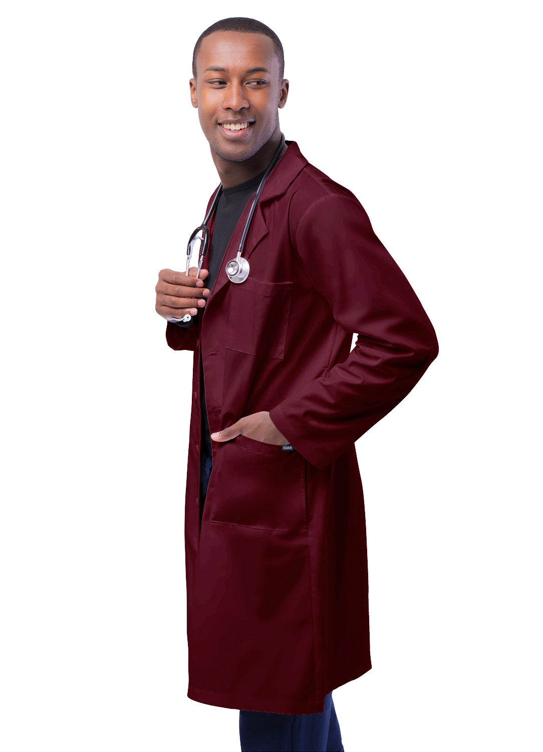 Adar Universal Unisex 39" Lab coat with Inner Pockets