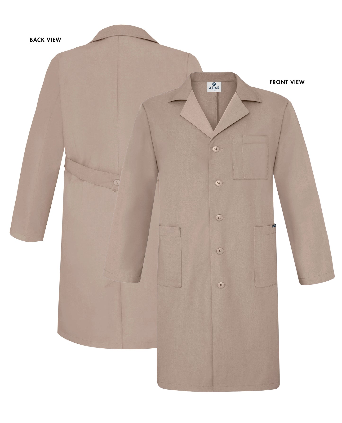 Adar Universal Unisex 39" Lab coat with Inner Pockets