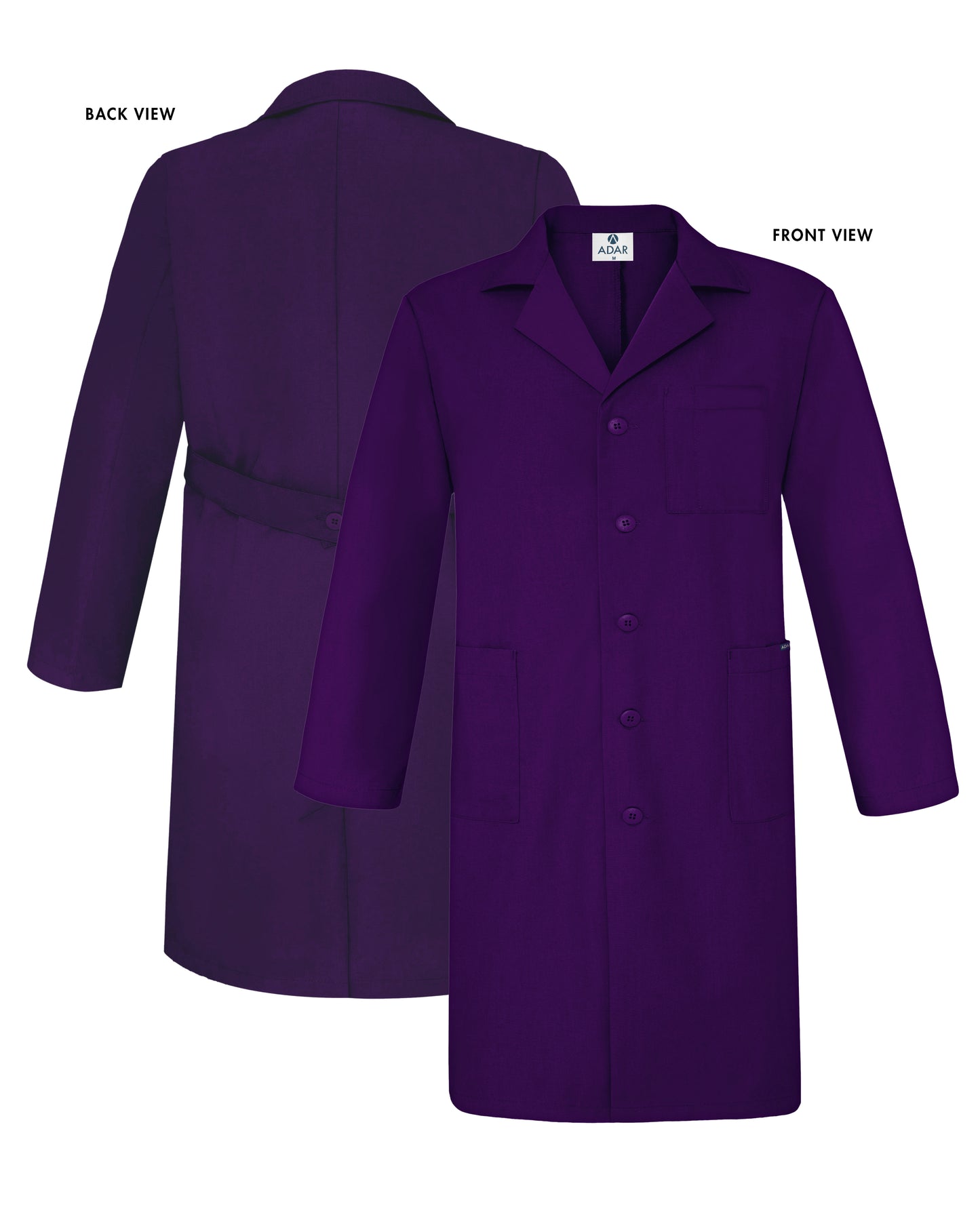 Adar Universal Unisex 39" Lab coat with Inner Pockets (More Color)