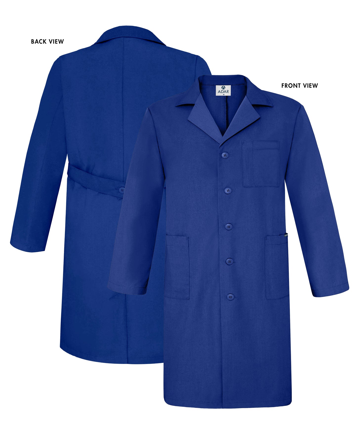 Adar Universal Unisex 39" Lab coat with Inner Pockets (More Color)
