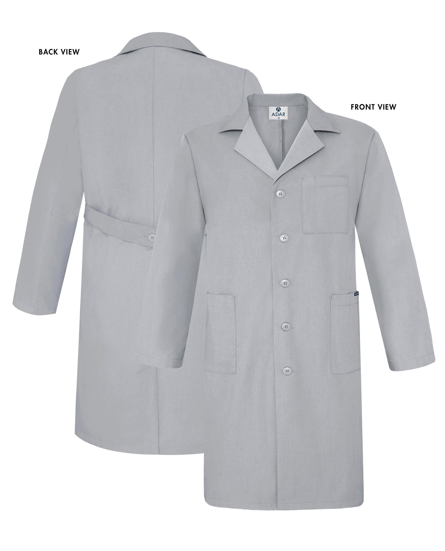 Adar Universal Unisex 39" Lab coat with Inner Pockets (More Color)