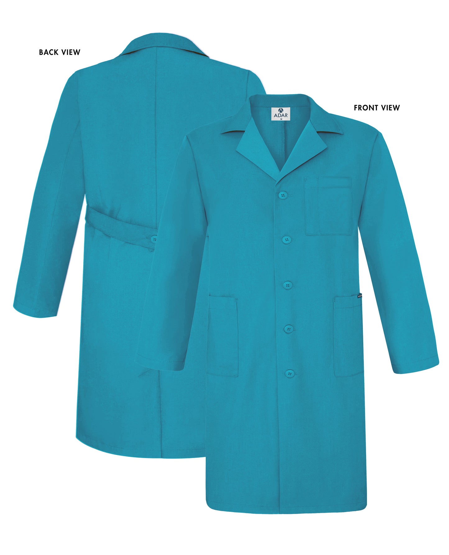 Adar Universal Unisex 39" Lab coat with Inner Pockets (More Color)