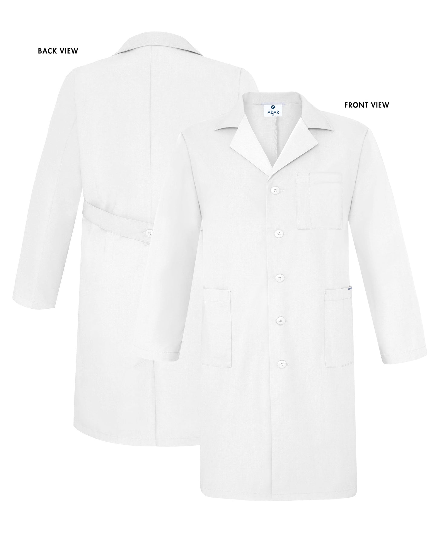 Adar Universal Unisex 39" Lab coat with Inner Pockets (More Color)