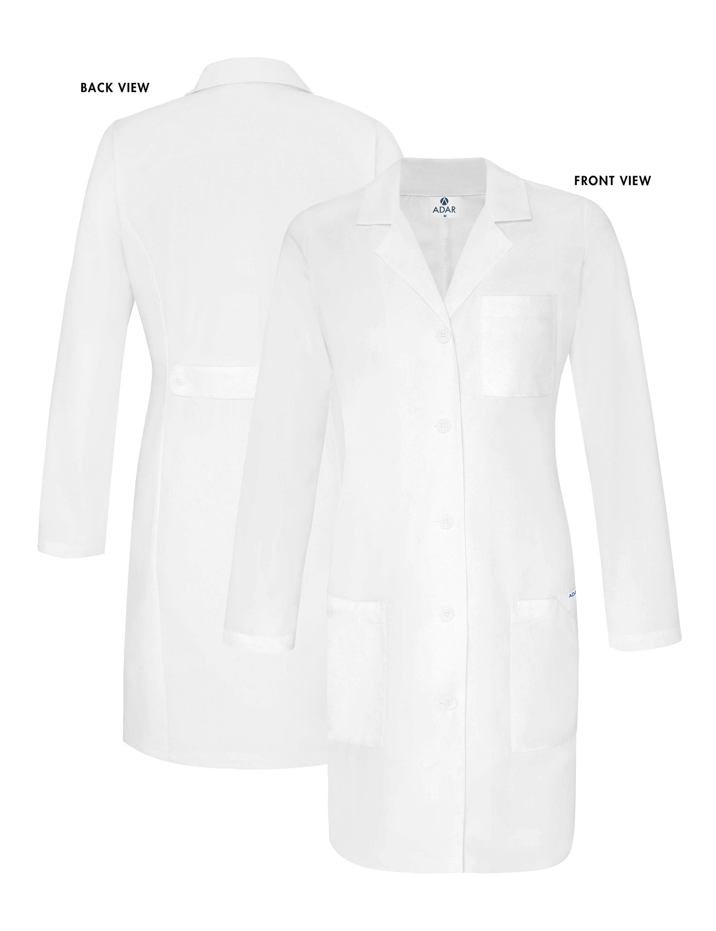 Adar Universal Women's 36" Slim-Fit Lab Coat