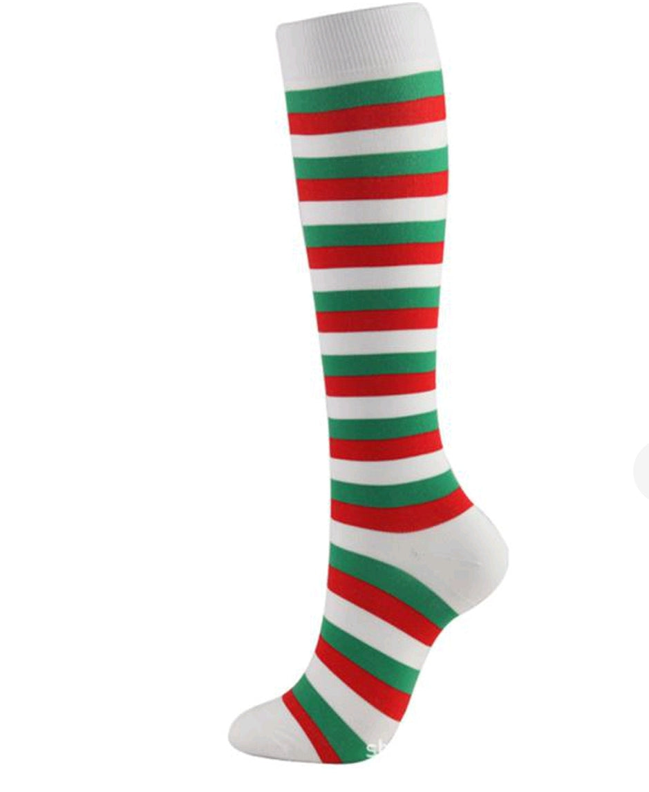 Compression Socks for Women/ Men Circulation Knee High Compression Socks 15-20mmHg for Nurse, Running Athletic, Cycling, Pregnancy, Travel