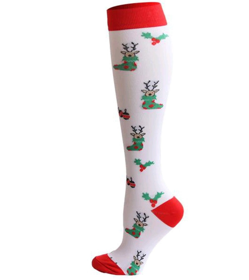 Compression Socks for Women/ Men Circulation Knee High Compression Socks 15-20mmHg for Nurse, Running Athletic, Cycling, Pregnancy, Travel
