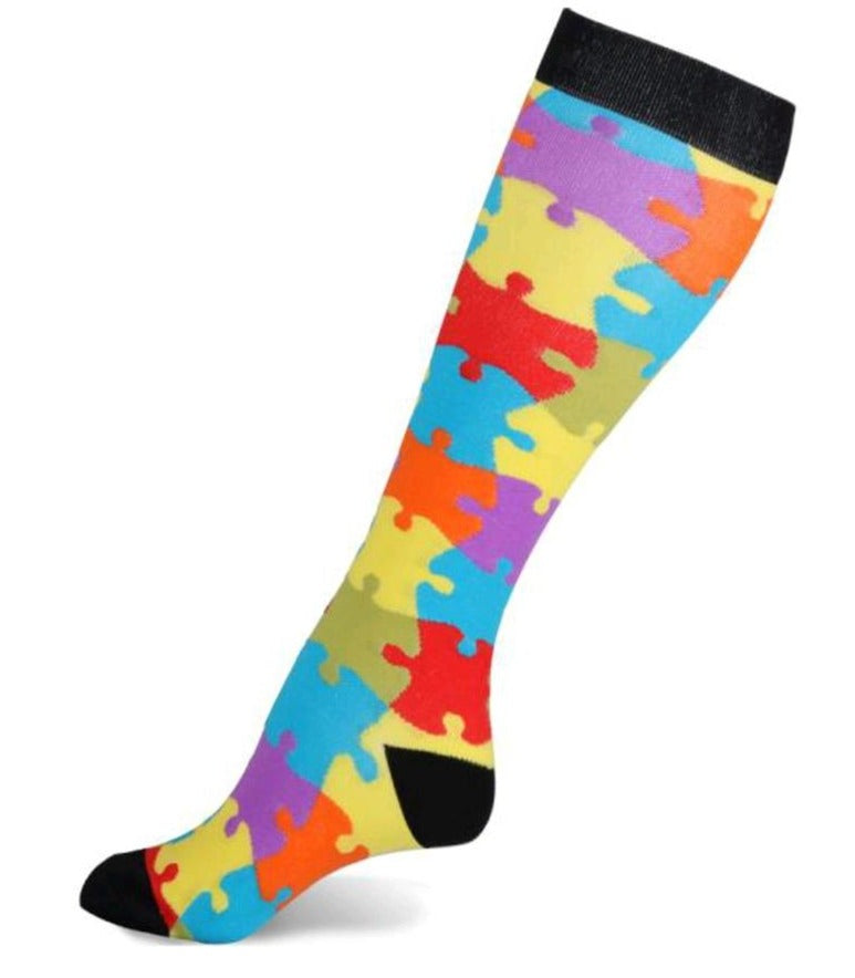 Compression Socks for Women/ Men Circulation Knee High Compression Socks 15-20mmHg for Nurse, Running Athletic, Cycling, Pregnancy, Travel