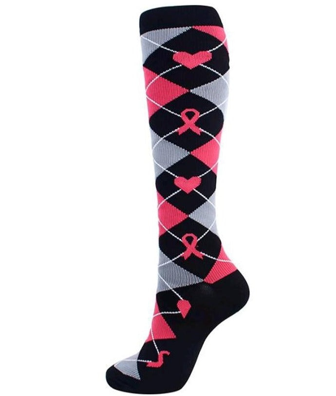 Compression Socks for Women/ Men Circulation Knee High Compression Socks 15-20mmHg for Nurse, Running Athletic, Cycling, Pregnancy, Travel