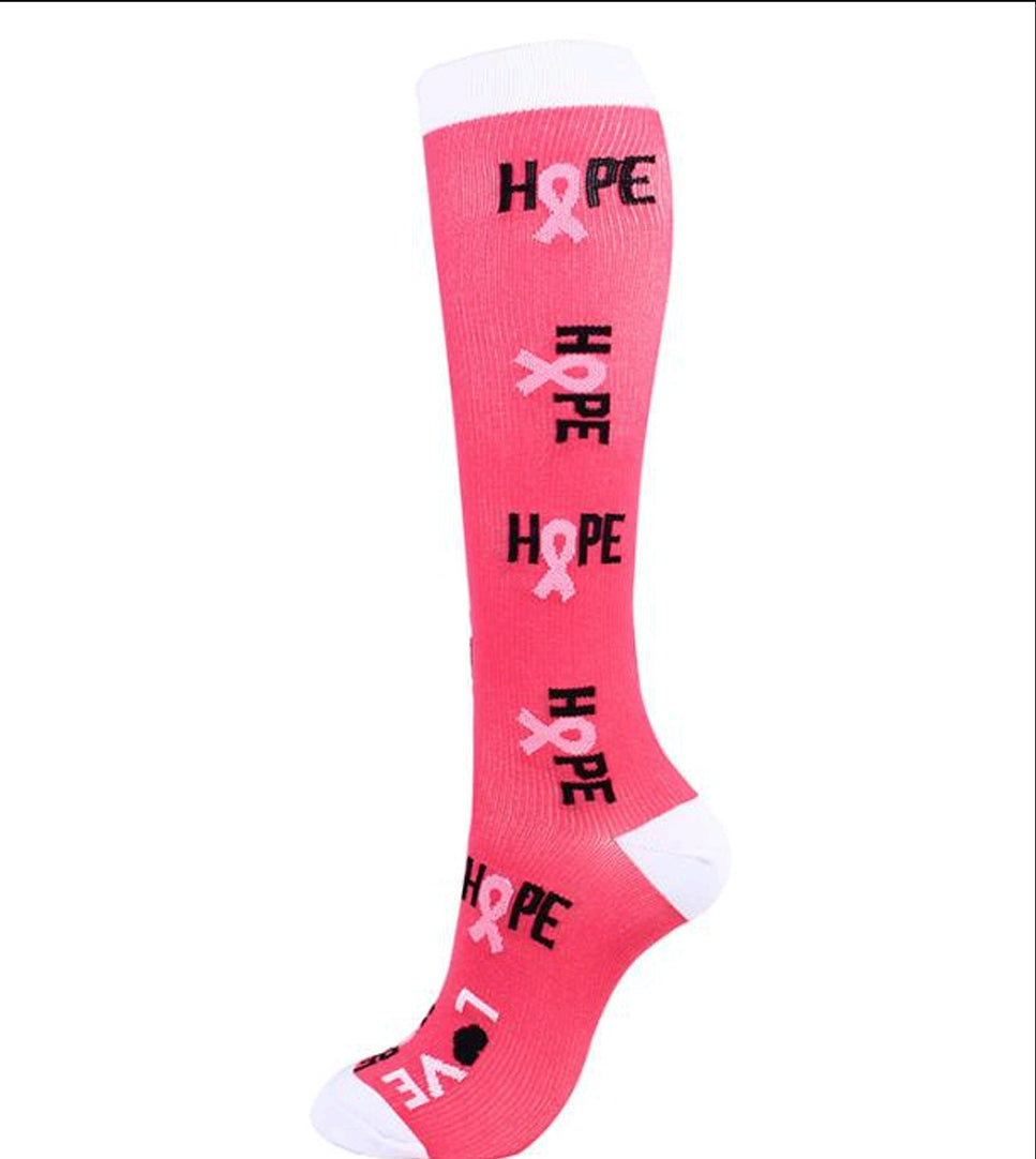 Compression Socks for Women/ Men Circulation Knee High Compression Socks 15-20mmHg for Nurse, Running Athletic, Cycling, Pregnancy, Travel