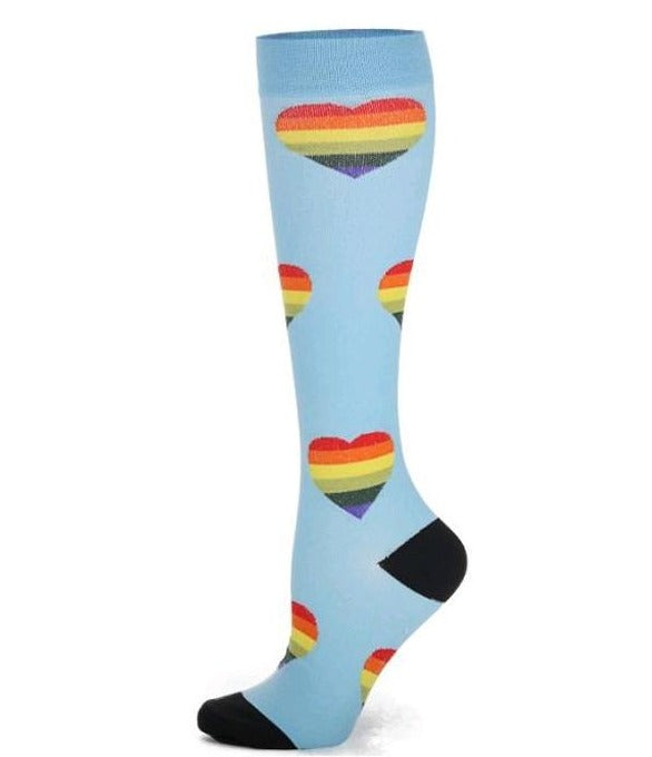 Compression Socks for Women/ Men Circulation Knee High Compression Socks 15-20mmHg for Nurse, Running Athletic, Cycling, Pregnancy, Travel